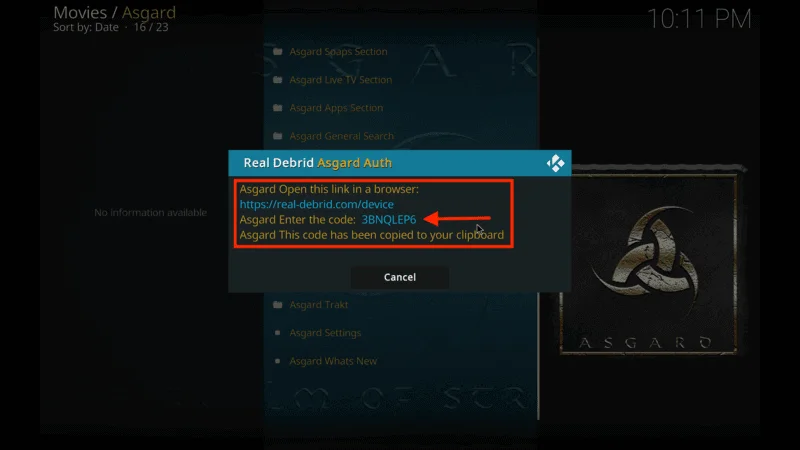 Asgard Kodi Addon Download